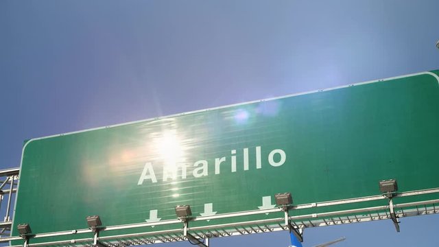 Airplane Landing Amarillo
