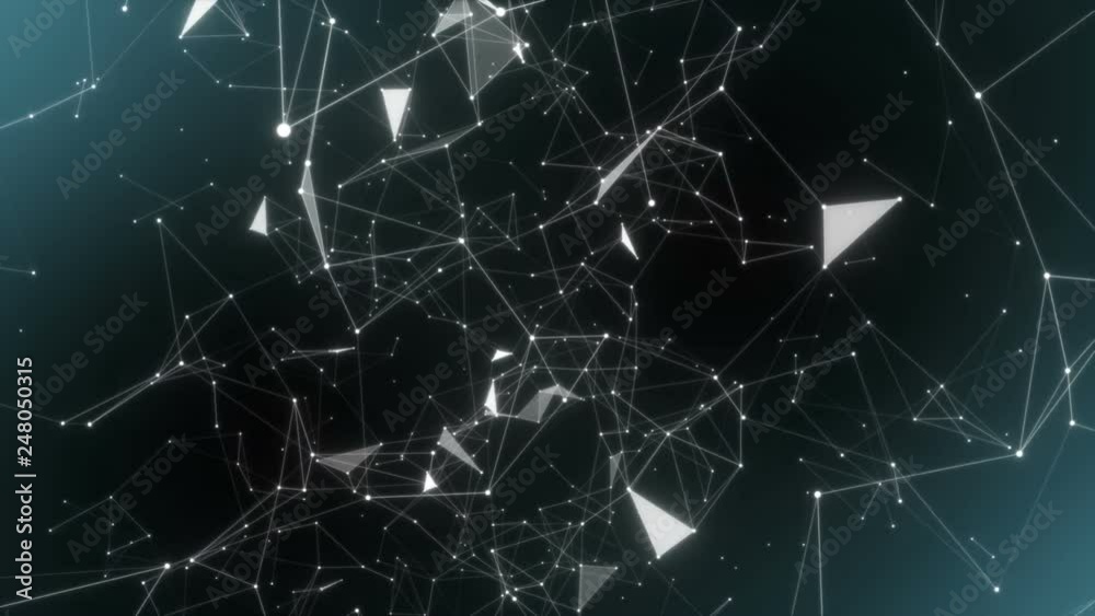 Poster planetary rotation.neuron network, neuronet synapse 3d animation, inside the human brain.seamless lo