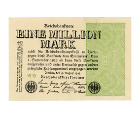 Eine Million Mark (meaning One Million Mark) note