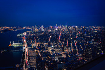 Fototapeta premium Manhattan views at night