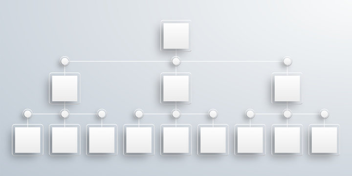 Organization Chart, Vector Graphics