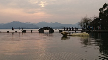 Obraz premium Hangzhou lake park detail