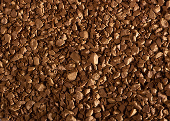 high quality texture of granulated instant coffee