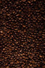 Coffee beans on the table background blurred abstract blurred