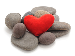 Stones and heart.