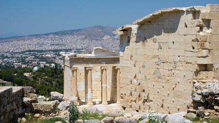 Fototapeta premium Excavation Site at Akropolis in Athens
