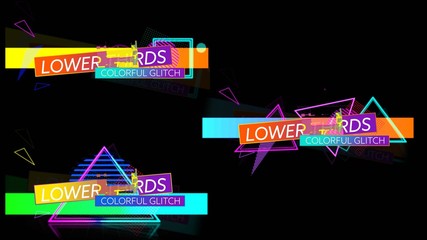 Retro Glitch Lower Thirds