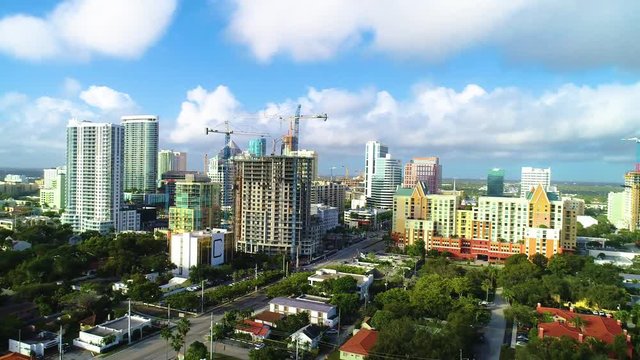 Downtown Fort Lauderdale Florida Aerial