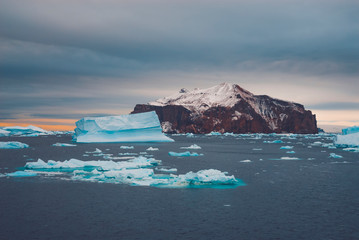 Ice Landscape of the Antarctic sector, near the Paulet Island
