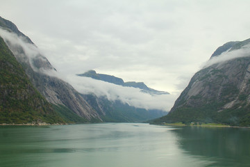 General views of the village of Eidjfrod - Norway