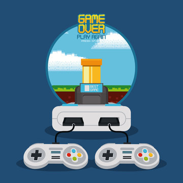 videogame game over concept