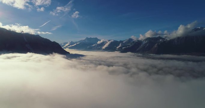 over the cloud