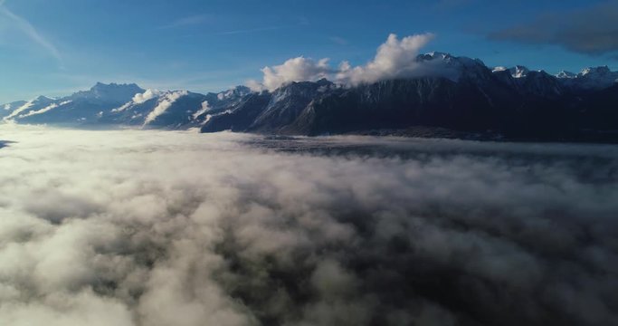 over the cloud