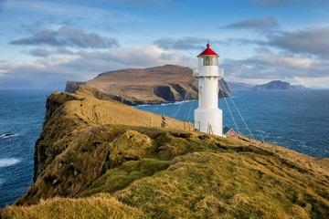 Fototapeta na wymiar Mykines Holmur Lighthouse