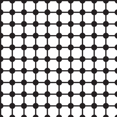 Checkered pattern with circles
