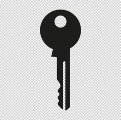 Key  - black vector icon