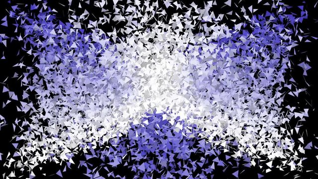 Animated imploding shards background