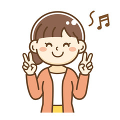 お母さん　ピース