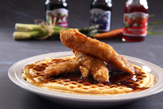 tender chicken and waffles