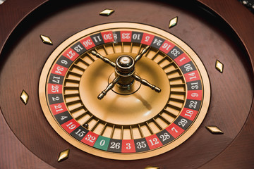 Game table roulette in the elite casino for the whole frame