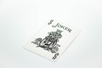 playing cards on white background
