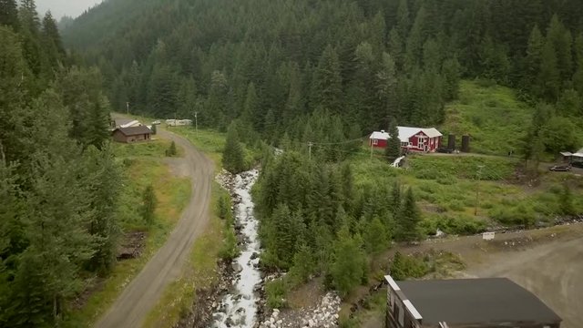 Historic mining town in the Kootenays
