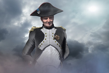 Napoleon Bonaparte, military leader and statesman of the 18th century render 3d