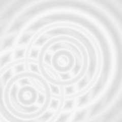 Fototapeta na wymiar Abstract white rings sound oscillating, circle spin soft background