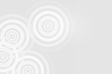 Abstract white rings sound oscillating, circle spin soft background