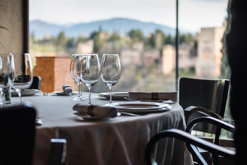 table in restaurant