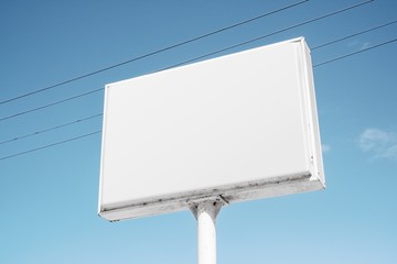 billboard blank for outdoor advertising poster or blank billboard for advertisement - Image