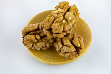 Walnuts Isolated on White Background