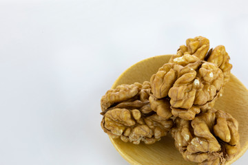 Walnuts Isolated on White Background