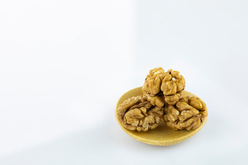 Walnuts Isolated on White Background