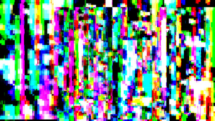 Abstract glitch pixel background.