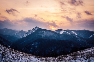 Fototapeta premium Torgashinsky ridge, mountains