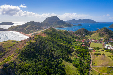 Iles des Saintes. French Guadeloupe. Caribean island.