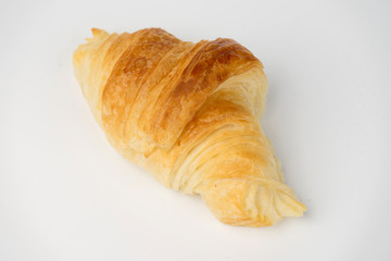 croissant bakery on white background