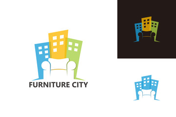 Furniture City Logo Template Design Vector, Emblem, Design Concept, Creative Symbol, Icon