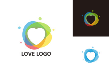 Colorful Love Logo Template Design Vector, Emblem, Design Concept, Creative Symbol, Icon