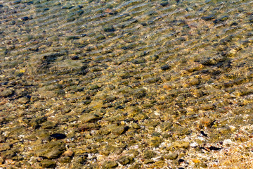 The seashore and water pools on an Asian coastline