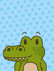 cute little crocodrile character