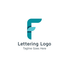 Lettering F Vector