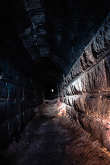 Underground stone tunnel