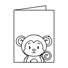 cute little monkey character