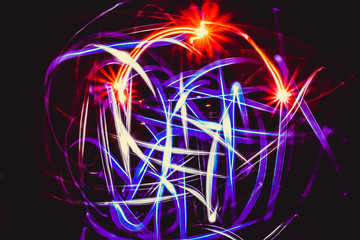 Abstract photography, drawing with light