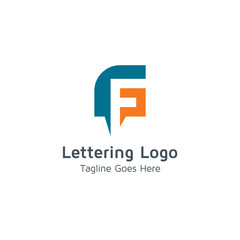 Lettering F Vector