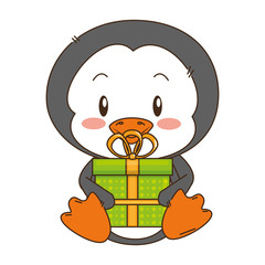 cute little penguin character