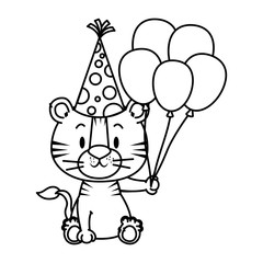 cute little tiger character