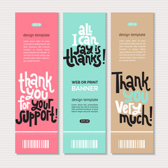 Thank you quotes and stickers